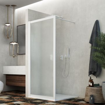 Douche italienne Walk in H 190 cm en Acrylique mod. Beatrix Profil