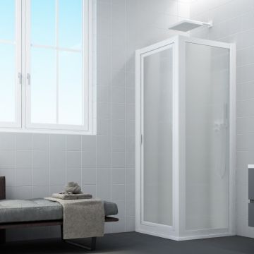 Cabine paroi de douche pivotante H 190 cm en Acrylique mod. Sigma Duo