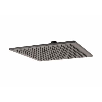 Pommeau de douche Carré 1 jet Noir Mat 30x30 en Acier Inox 18/10 ss Aisi 304 verniciato Mod. Seven Square