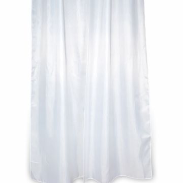 Rideau de Douche plusiers dimensions Couleur solide Blanc en Polyester plusiers dimensions Mod. Blanca